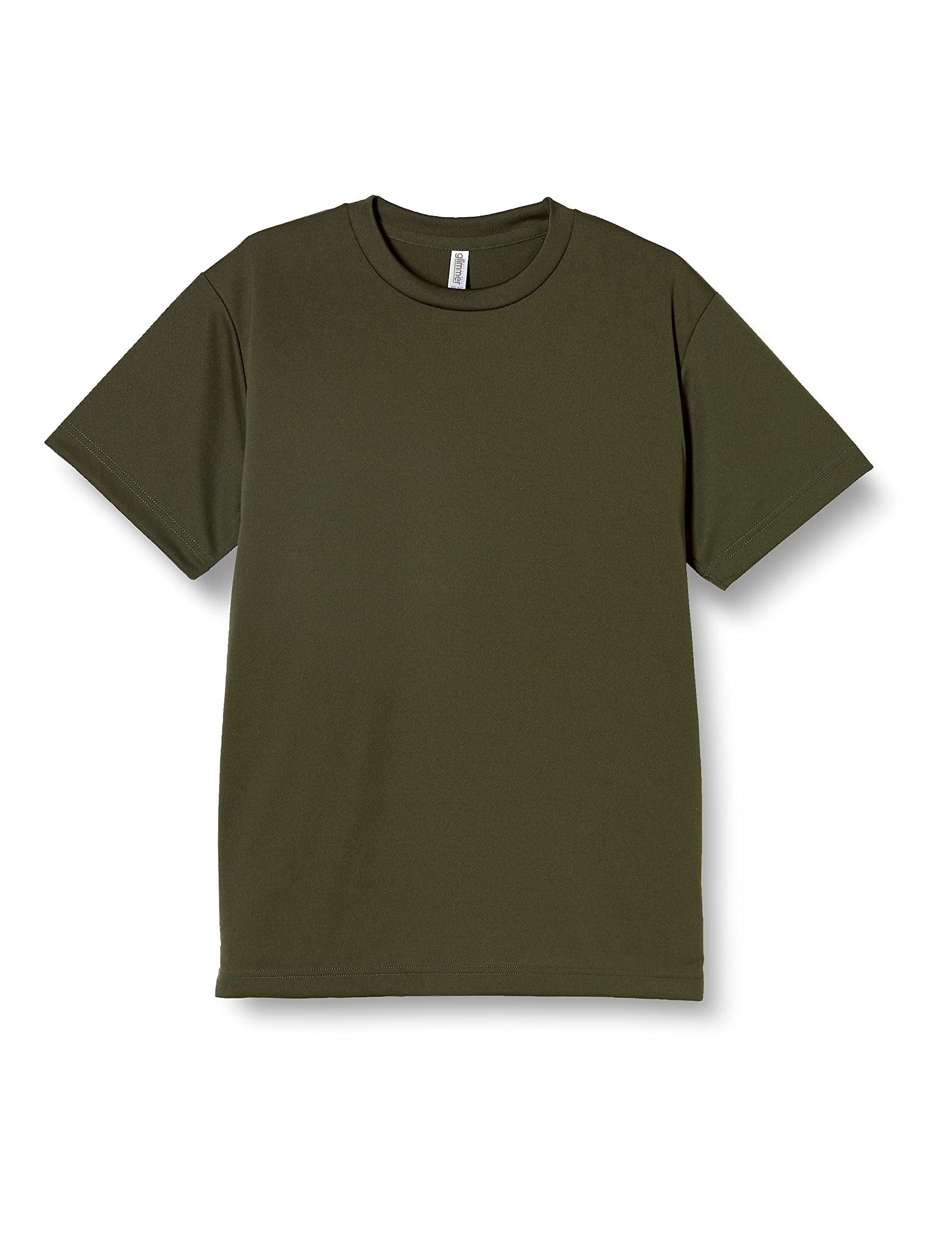 [Glimmer] Short Sleeve 4.4oz Dry T-Shirt [UV Protection] Army Green 7L