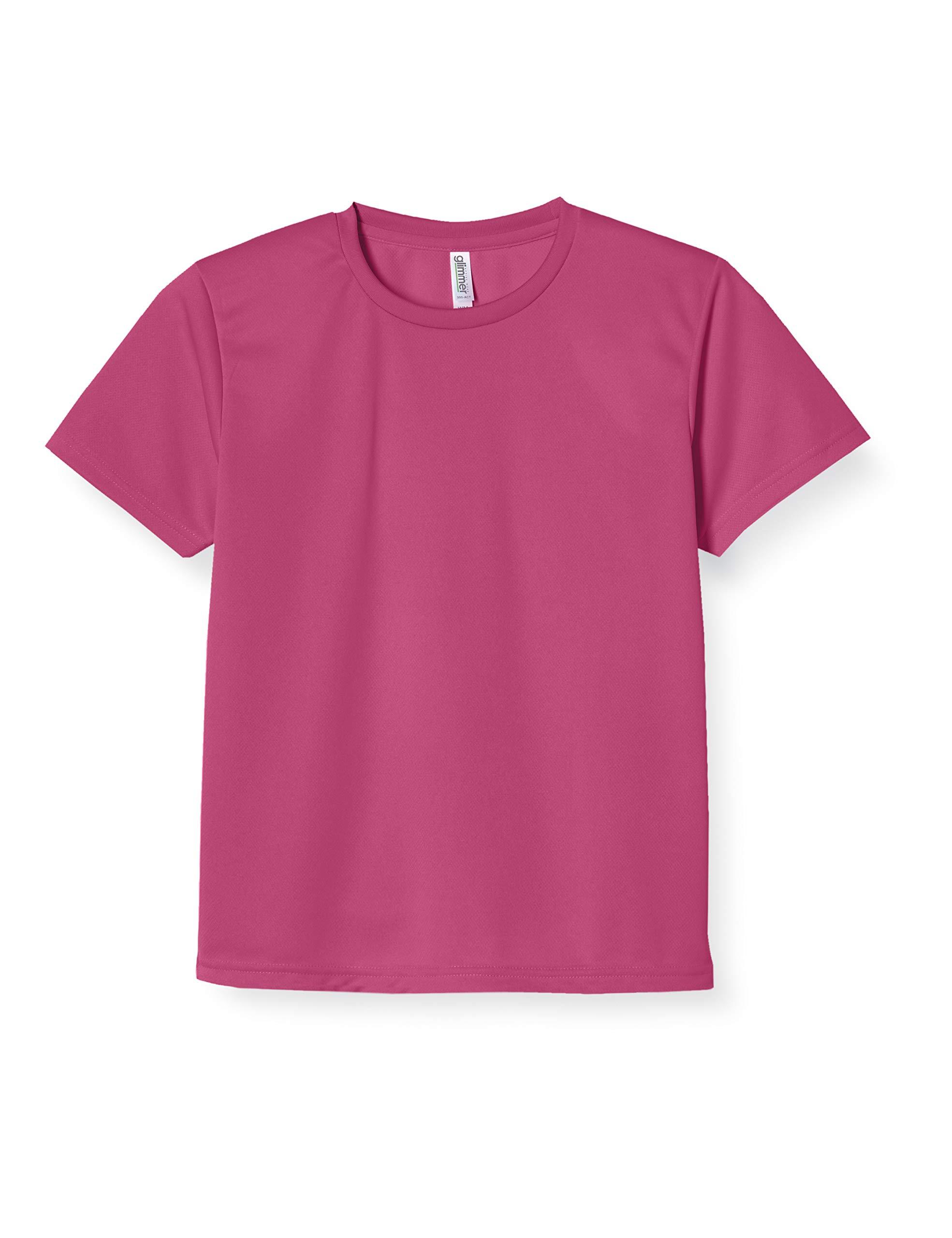 [Glimmer] Short-Sleeve 4.4oz Dry T-Shirt [UV Protection] Hot Pink 6L