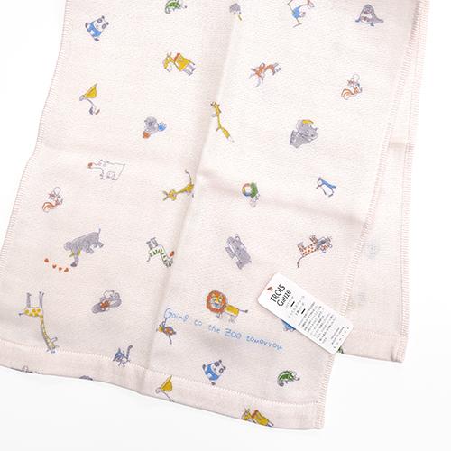 Imabari Towel CONTEX Trois Gauze Face Towel Zoo (Pink)
