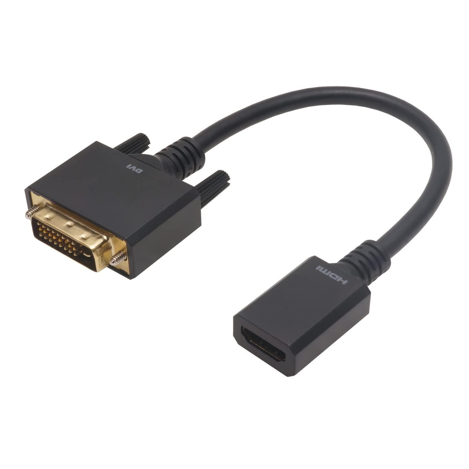Horlic HDMI to DVI Conversion Adapter 15cm HDMI Female to DVI Male HAFDV-700BB