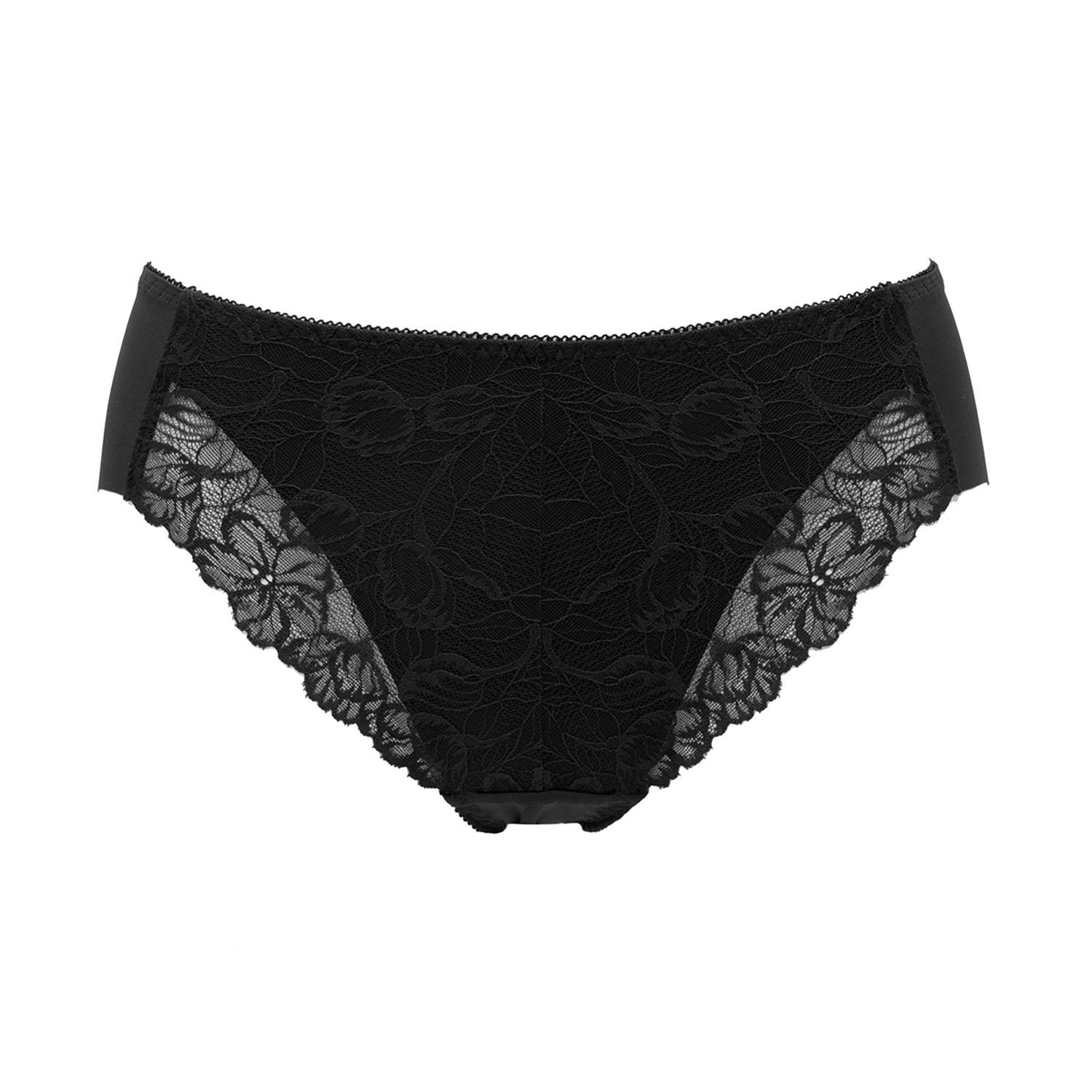 [Lucian] Regular-Length Briefs Problem-Solving Non-Wire Pair Briefs Women's Black