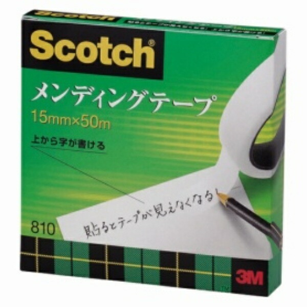 3M Scotch Tape Mending Tape 15mm x 50m Jumbo Roll 810-3-15