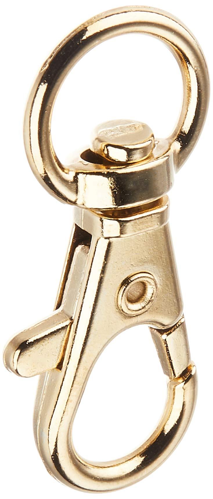 Nippon Chuko NBK Bag Snap Hooks Inner Diameter 1.1x4.2cm Gold 10-Piece Pack S27-30