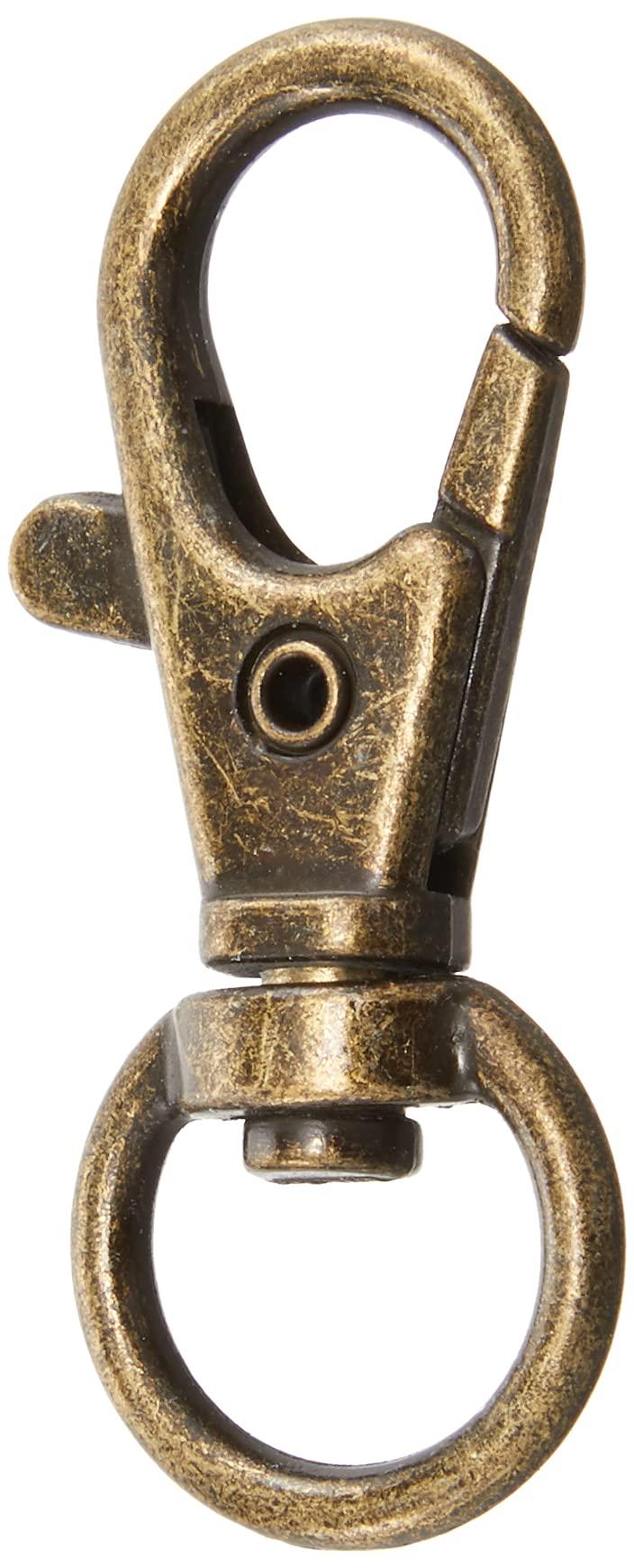 Nippon Chuko Bag Snap Hooks Inner Diameter 1.1x4.2cm Antique Gold 10-Piece Set S27-31 Craft Supplies Craft Materials Bag Snap Hooks