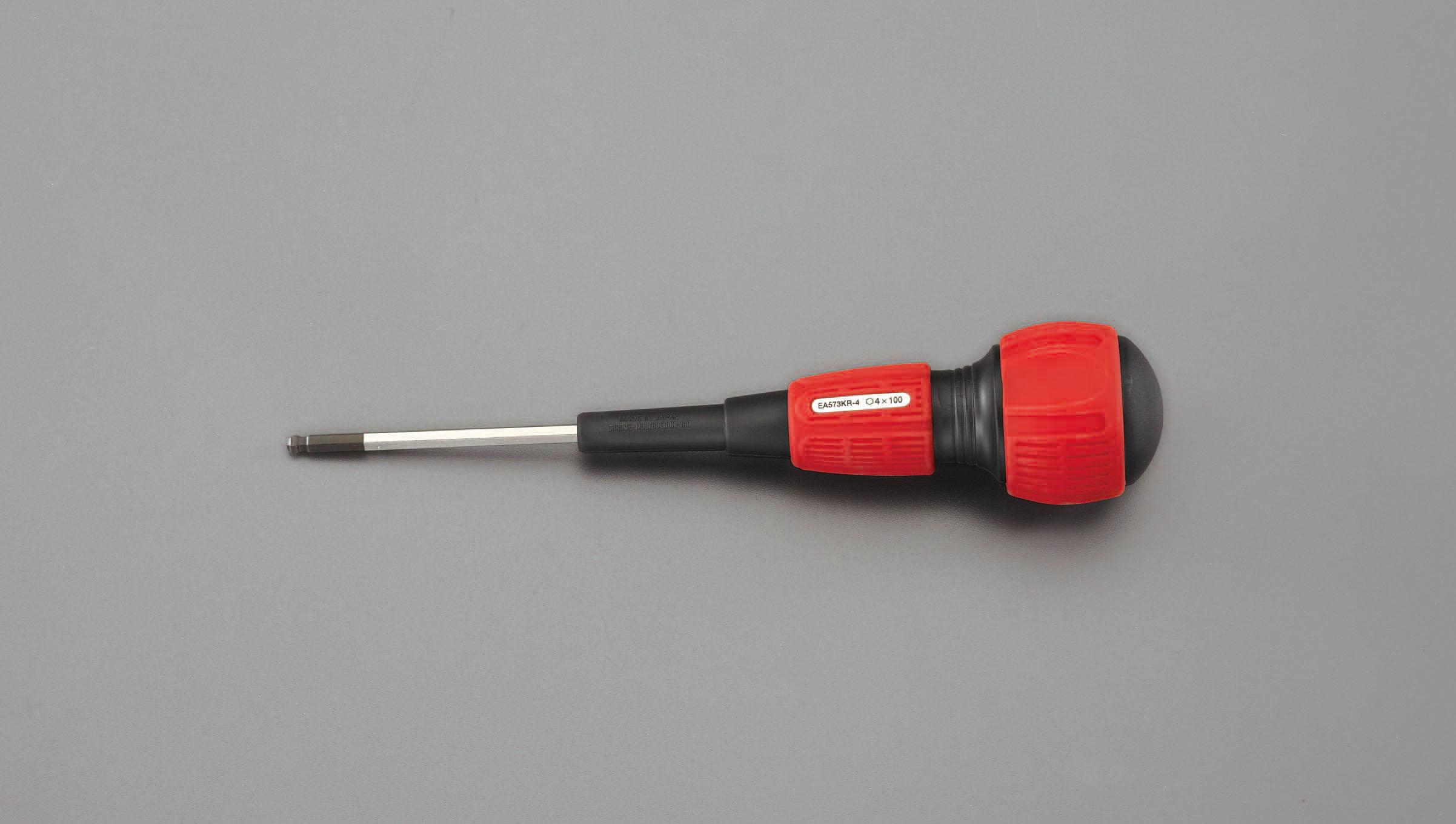 ESCO 8.0x100mm [BallHexagon] Screwdriver EA573KR-8A