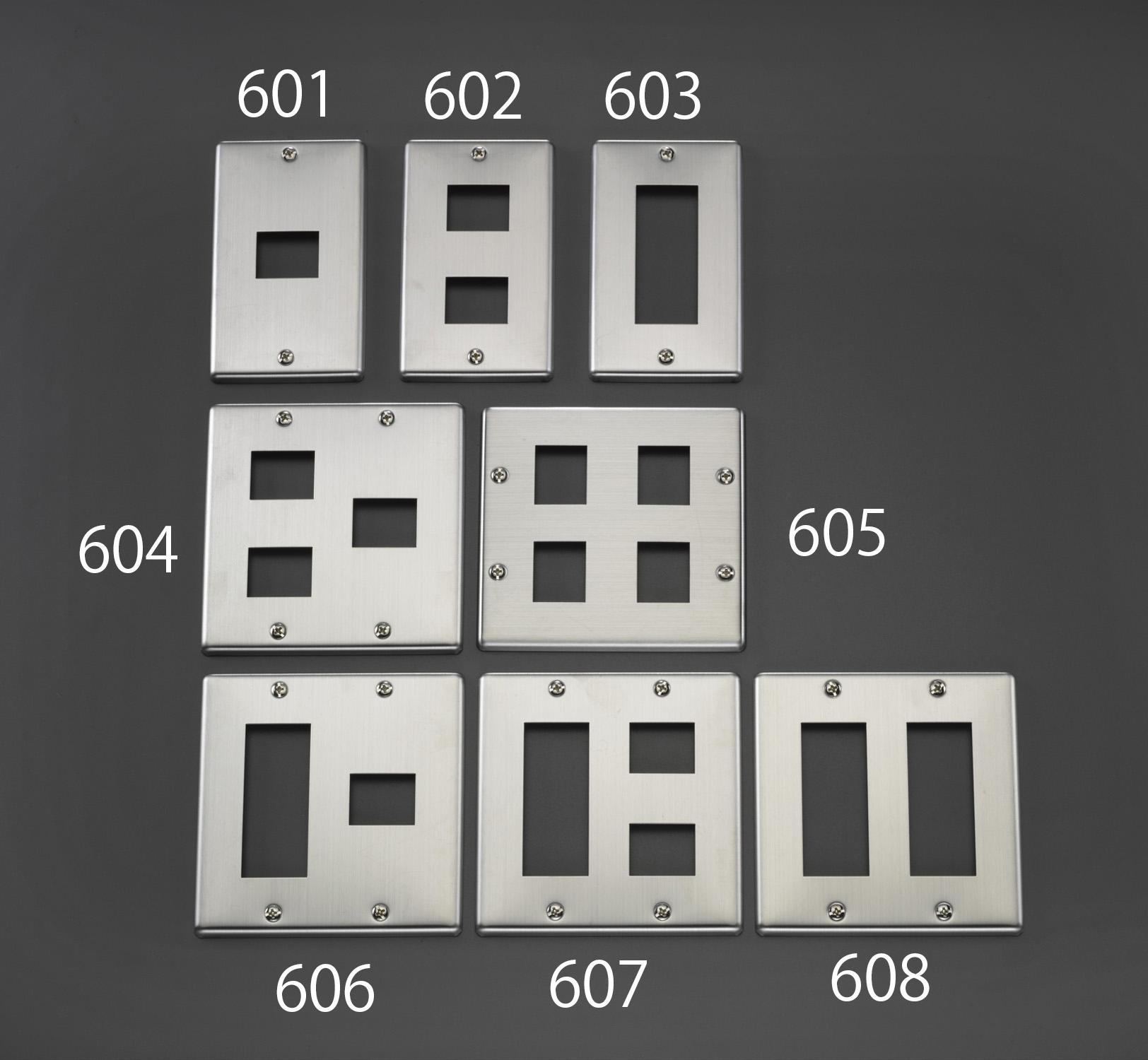 Plate (4 pieces / 2 rows / stainless steel)
