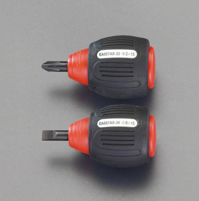 2-Piece Set [+-] Screwdriver (Stubby Type)