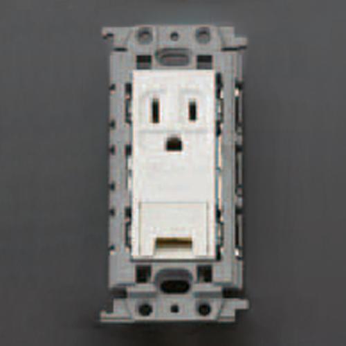 125V/15A Flush-Mount Outlet (Single-Gap/Grounded) [Insulated Frame]