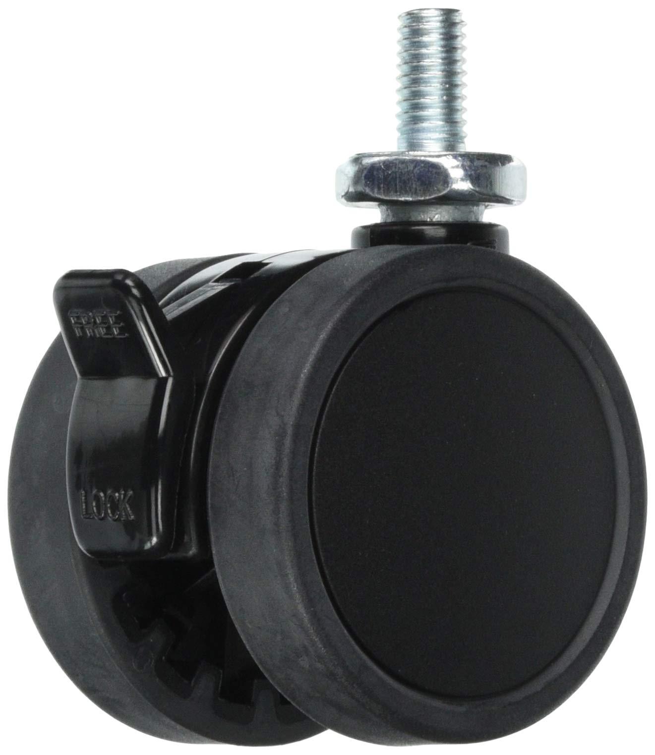 50mm casters (twin wheels with brakes)
