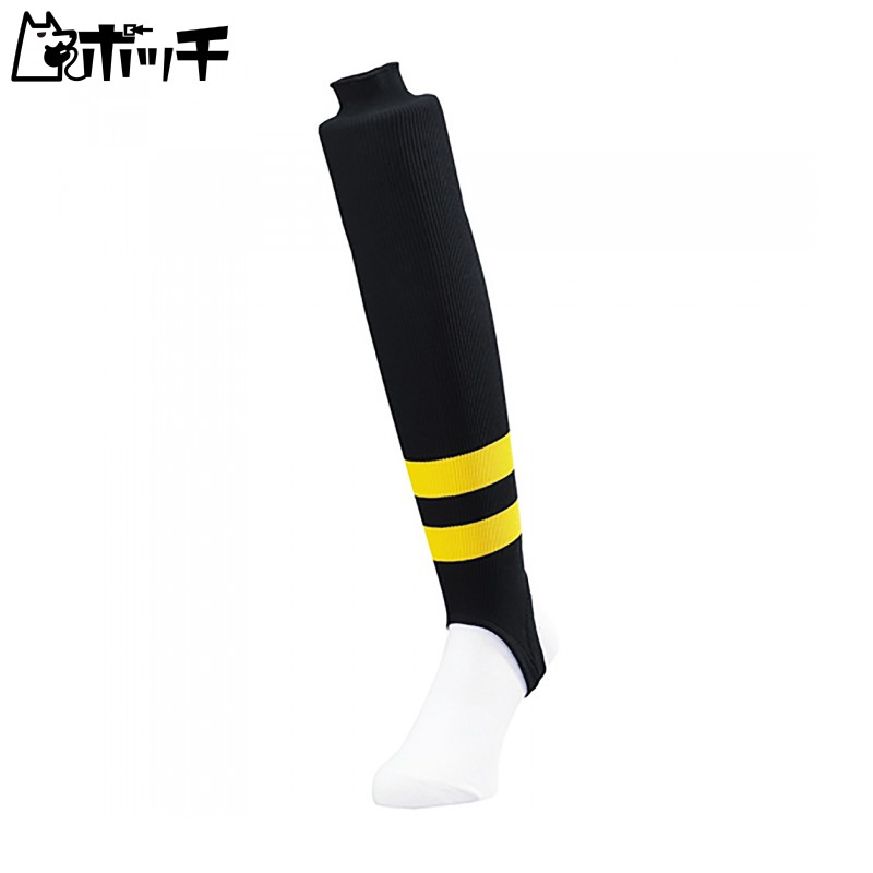 SSK Low-Cut Stockings (Rib Knit) YA2201 BK×GLD×GLD