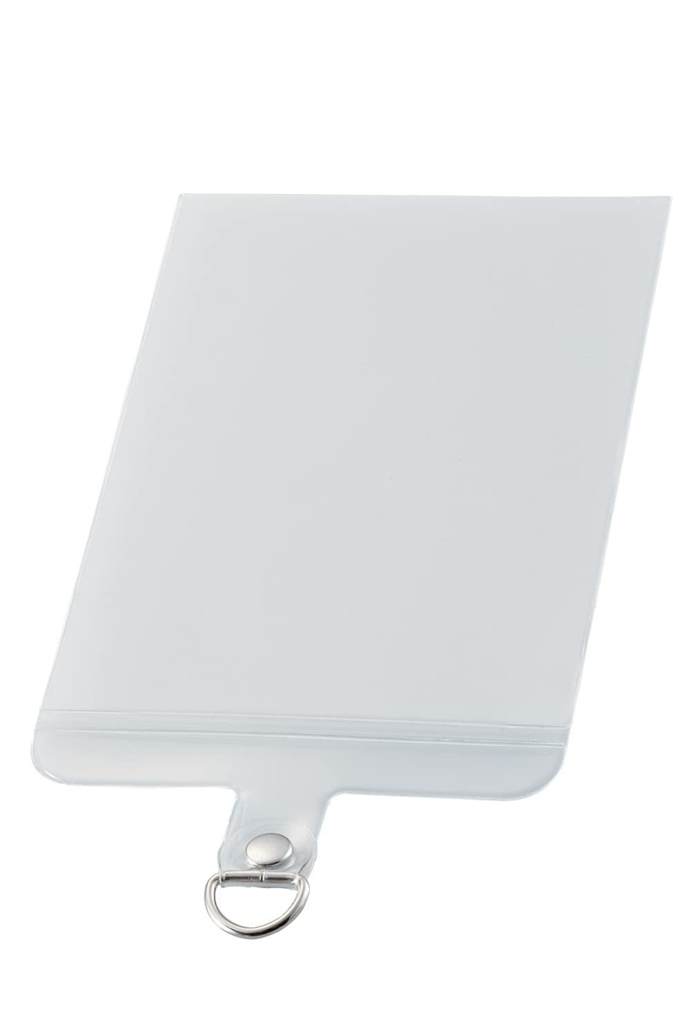 [ELECOM] Smartphone Strap Holder Smartphone Shoulder Strap 1-Slot Type 1 Piece M Size Card Sleeve Type Matte Clear P-STHD1CAMCR