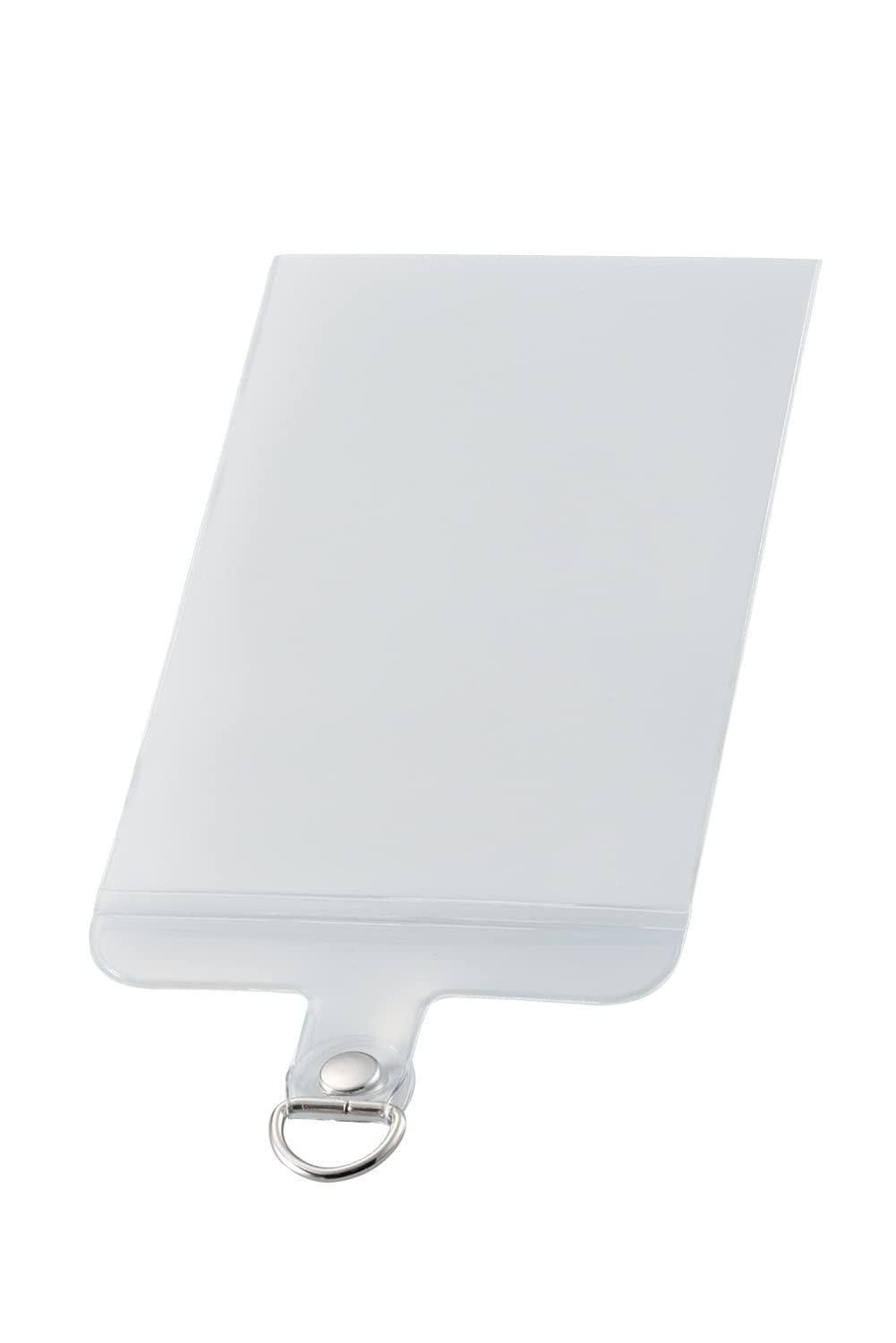 [ELECOM] Smartphone Strap Holder Smartphone Shoulder Strap 1-Slot Type 1 Piece S Size Card Sleeve Type Matte Clear P-STHD1CASCR