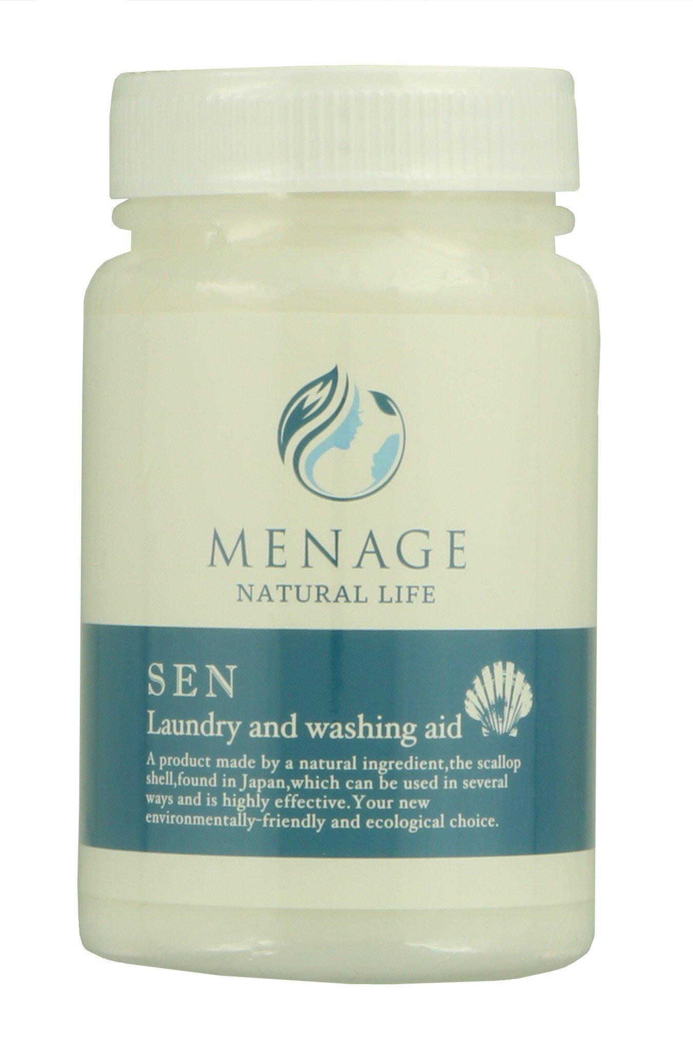 MENAGE NATURAL LIFE “SEN-洗-” Laundry Aid & Washing Machine Cleaner with Natural Ingredients 150g