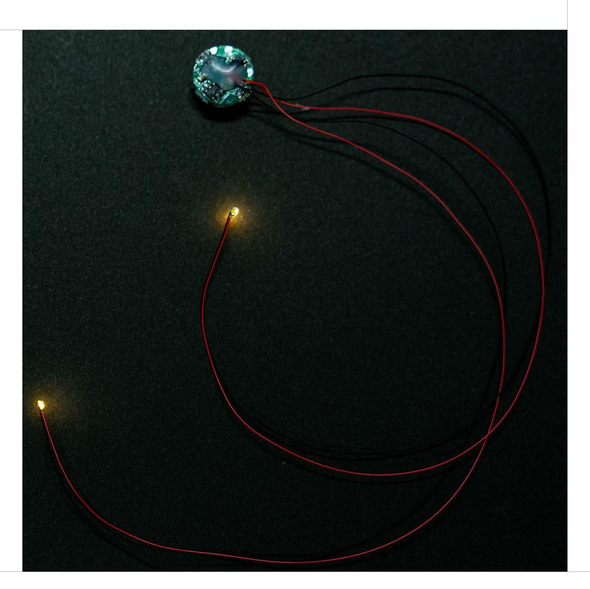 BitTradeOne LED Module with Magnetic Switch, 2-Light Lead Wire Specification MODMAGIC Model Lighting Magnet Switch 2-Light Type MMGLW2 Series (Orange)