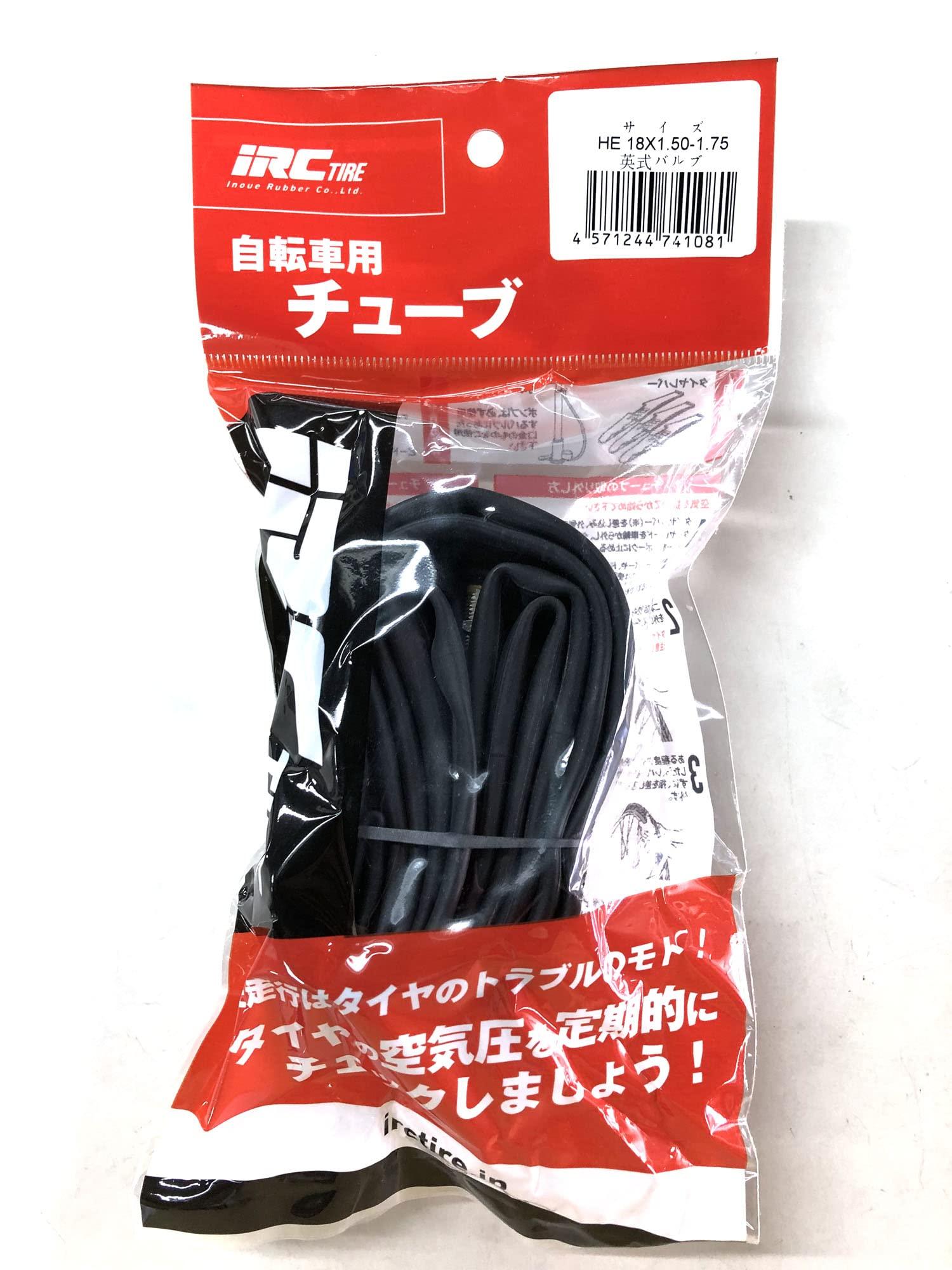 IRC Tire Bicycle Tube HE 18×1.50 ~ 1.75 Schrader Valve 30mm 1 Piece 29781S