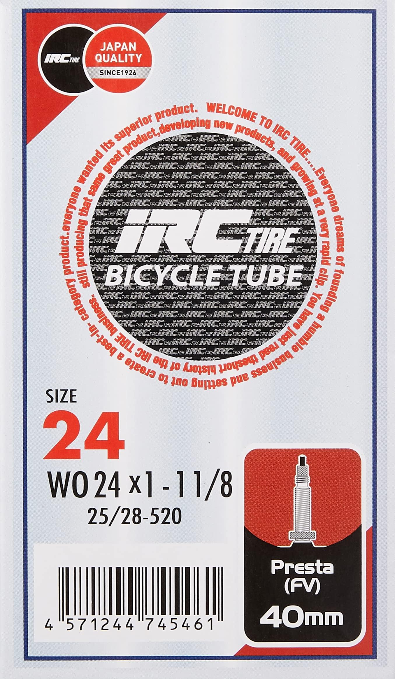 IRC Tire Bicycle Tube WO 25-520 24×1~1-1/8 Presta Valve 40mm 1 Piece 28741J