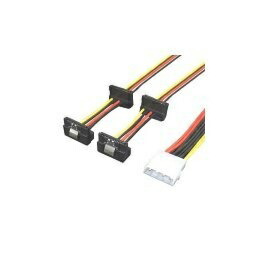 Conversion Master Peripheral (4-Pin Large) → SATA (15-Pin) Power Conversion 4-Way Splitter Cable IDEP-SPR/4