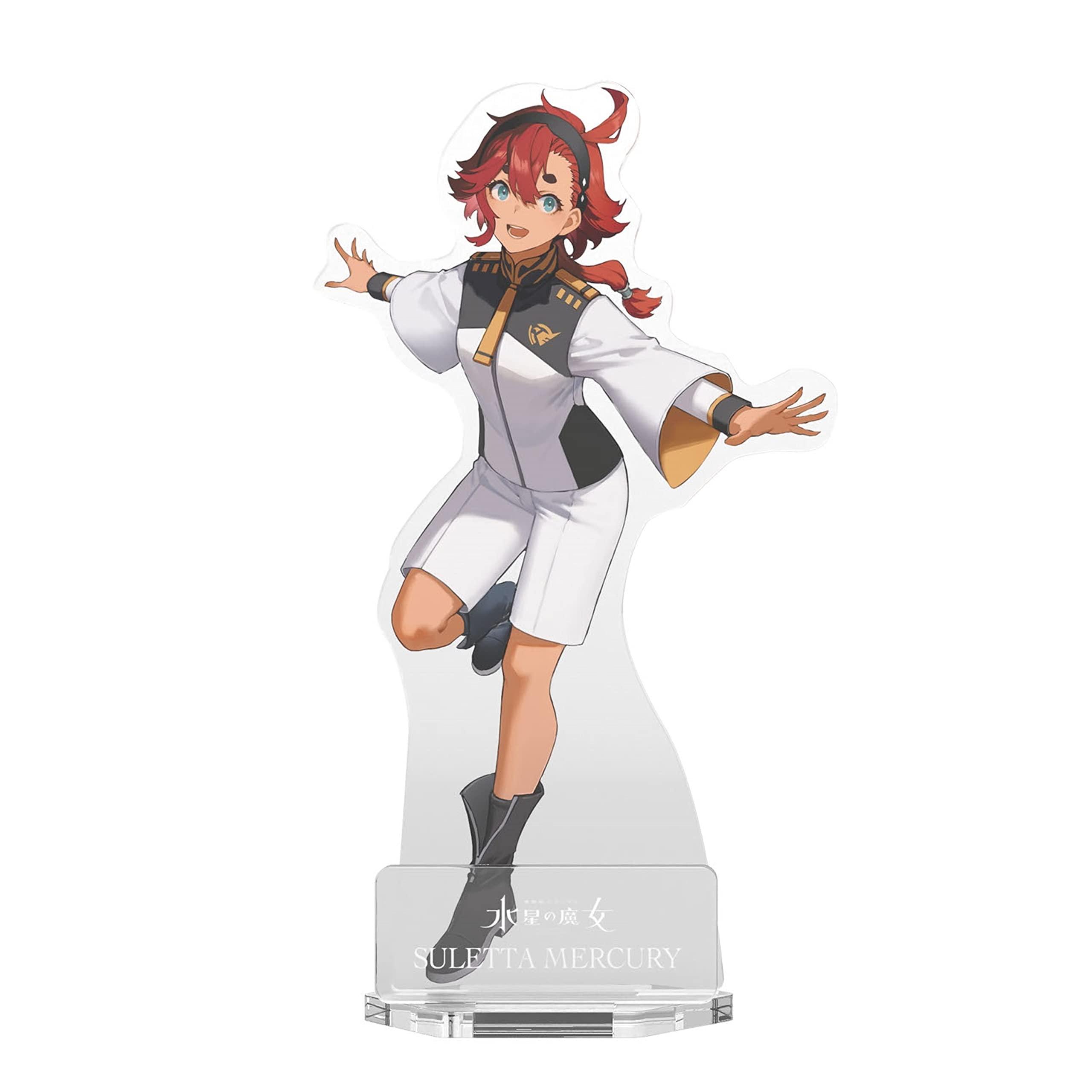 BANDAI SPIRITS Gundam Plastic Model Package Art Acrylic Stand Mobile Suit Gundam: The Witch of Mercury Sletta Mercury