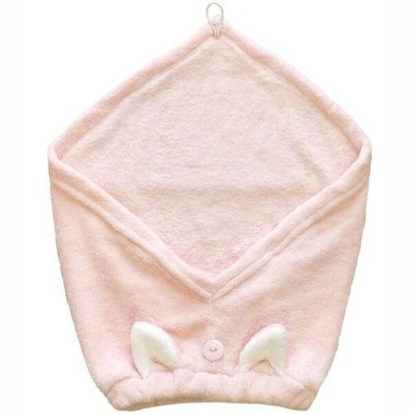 CB JAPAN carari Hair Turban for Face Washing, Pool, Bath [3x Absorbency] Microfiber Cat [Head Circumference 44-68cm] Quickly absorbs water into fiber gaps Quick-drying Marshmallow-soft feel Fluffy and bouncy carari-zooie