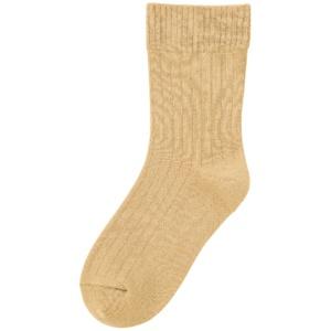 Care Fashion Loose-Fit Ankle Socks with Name Space (Women's) Beige 001855-11 1 Pair