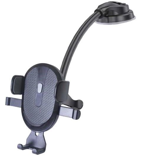 bitstrong Car Phone Holder Smartphone Mount Flexible Arm 360° Adjustable Phone Stand Gel Suction Cup Dashboard One-Touch Clip-On Arm Easy Installation Mobile Holder iPhone/Galaxy/Xperia/AQUOS/LG/HUAWEI/OPPO/Xiaomi BS-YL-CPC-S007A