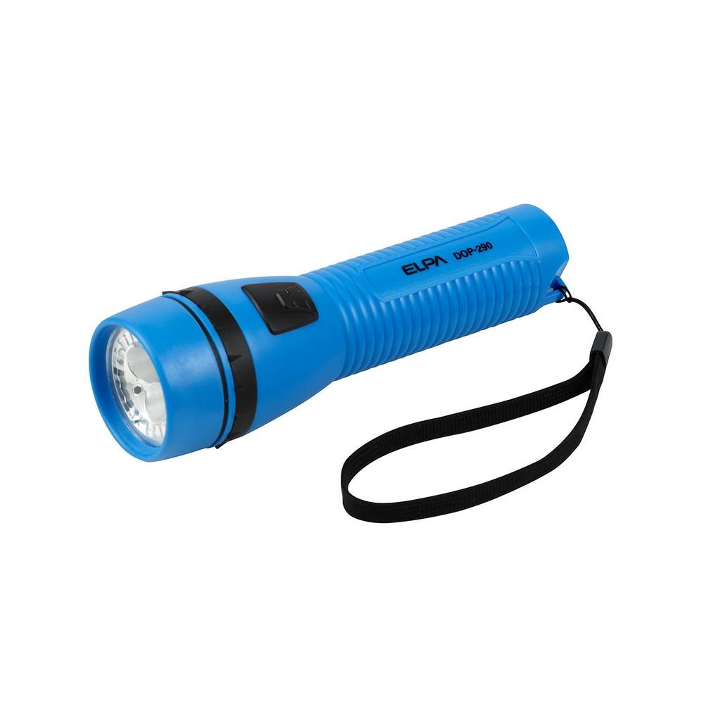 ELPA LED Handheld Light Flashlight LED Light Outdoor Continuous Lighting Approx. 40 Hours Waterproof DOP-290(BL)