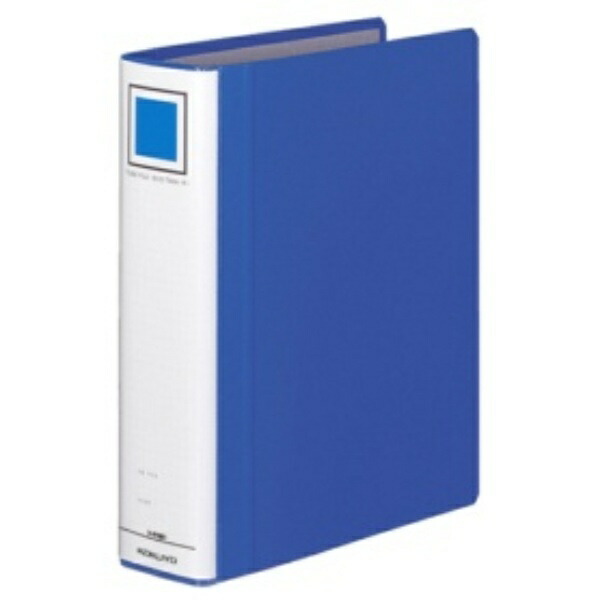 KOKUYO File Pipe-Style File Eco Twin R (Double-Opening) B5 2-Hole 500-Sheet Capacity Blue FU-RT651B