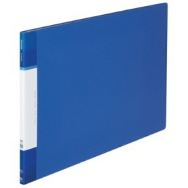 KOKUYO Clear Book Glassele Fixed Type with Back Pocket A3 Landscape 20 Pockets Blue Ra-GLB28B