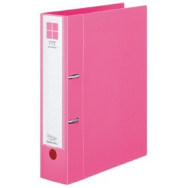 KOKUYO D-Ring Binder Smooth Style A4 2-Hole 500-Sheet Capacity Pink F-UDS450P