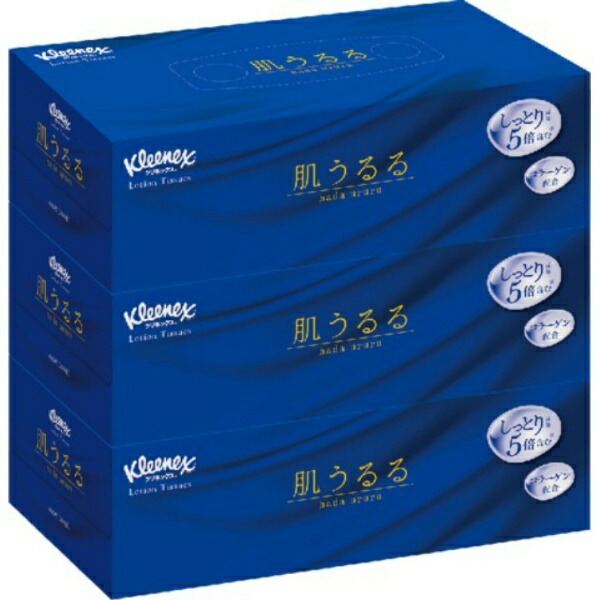 Kleenex® Lotion Tissue Moisturizing 408 sheets (204 pairs) ×3 boxes