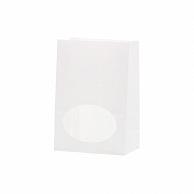 HEIKO Window Corner Bottom Bag S1F Laminated Inside Plain White 50 Sheets 004080100