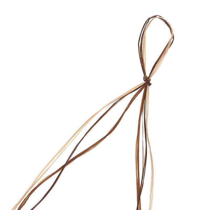 HEIKO Rayon Raffia 3mm Width × 30m Roll Natural Brown