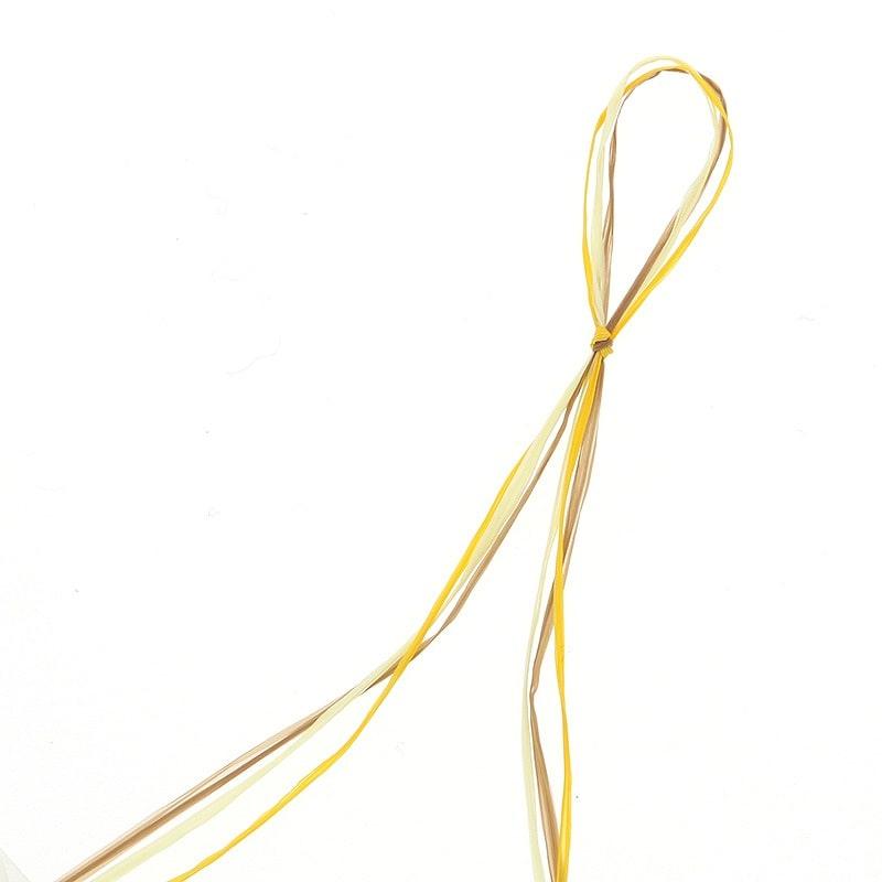 HEIKO Rayon Raffia 3mm Width × 30m Roll Natural Yellow