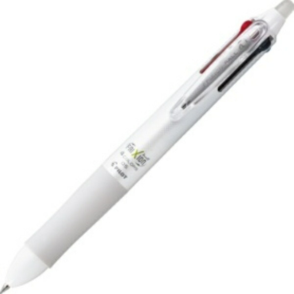 Pilot Friction Ball 4 Erasable 4-Color Ballpoint Pen 0.5 White LKFB-80EF-W