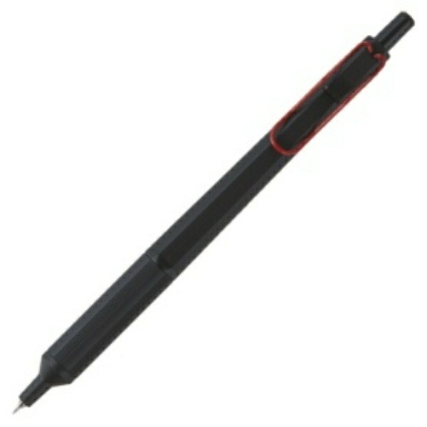 Mitsubishi Pencil Oil-Based Ballpoint Pen Jetstream Edge 0.38 Black/Red Easy to Write SXN100338BK15
