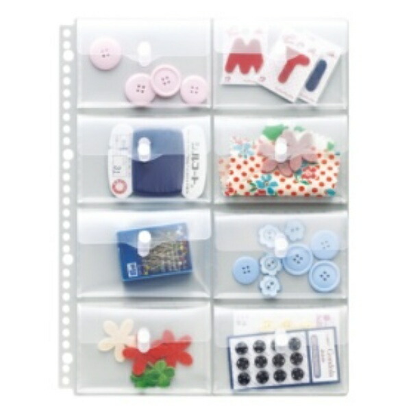 Lion Office Supplies Pocket Organizer Just Motto A4 8-Pocket NP-8M 2 Sheets