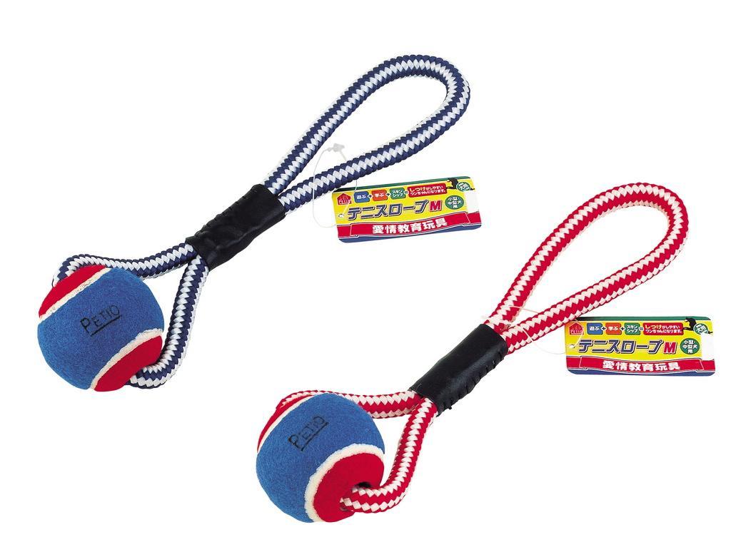 Petio Dog Toy Affection Training Toy Tennis Rope for Small to Medium Dogs M Size