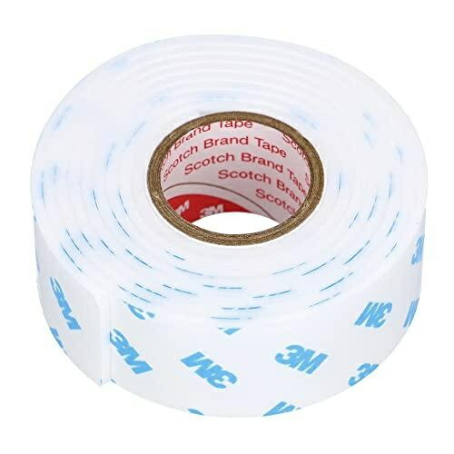 Amon Super Strong Double-Sided Tape (For Side Skirts, Half Bumpers, etc.) Exterior Use White Width 25mm × Length 1.2m × Thickness 2mm 3977