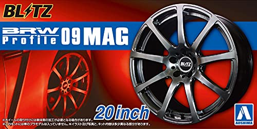 Aoshima Cultural Textbook Co., Ltd. 1/24 The Tuned Parts Series No.84 BRW Profile 09 Mag 20-inch Plastic Model Parts