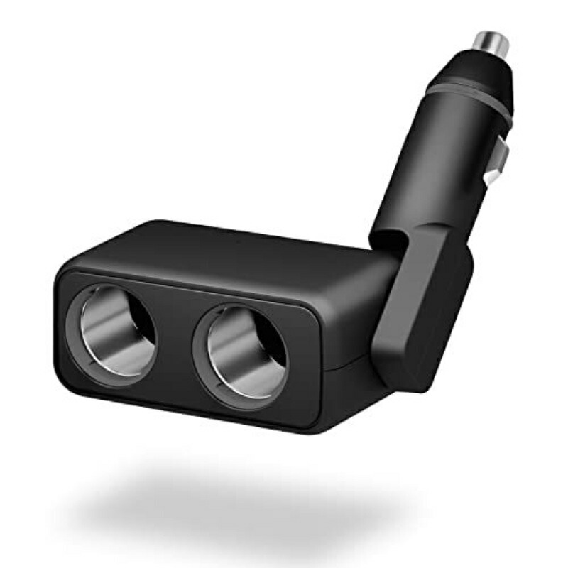 SEIWA Car Accessories Cigarette Lighter Socket Splitter 2-Port Direct Type F318 Plug Locking 12V/24V Compatible 7A Output