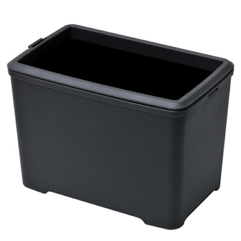 SEIWA Car Interior Accessories Trash Can Dustbin L Ring Weighted Black W732