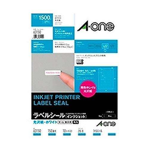 A-One Label Sticker Inkjet Glossy Paper 150 Sheets 10 Sheets 63150