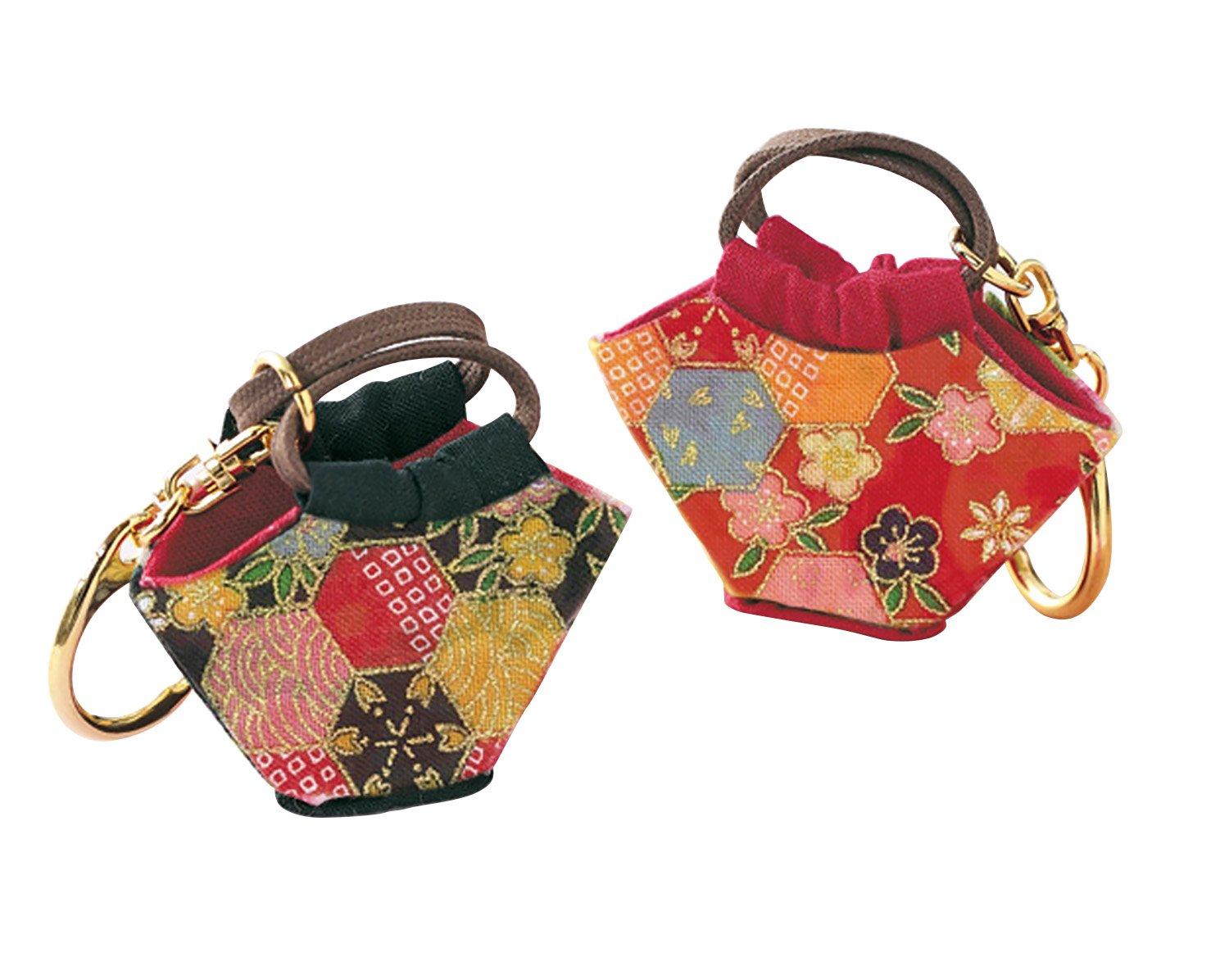 Takagi Seni Panami No-Sew Craft Kit: Japanese-Style Mini Bag & Key Holder LH-92 Crafts & Handmade Supplies