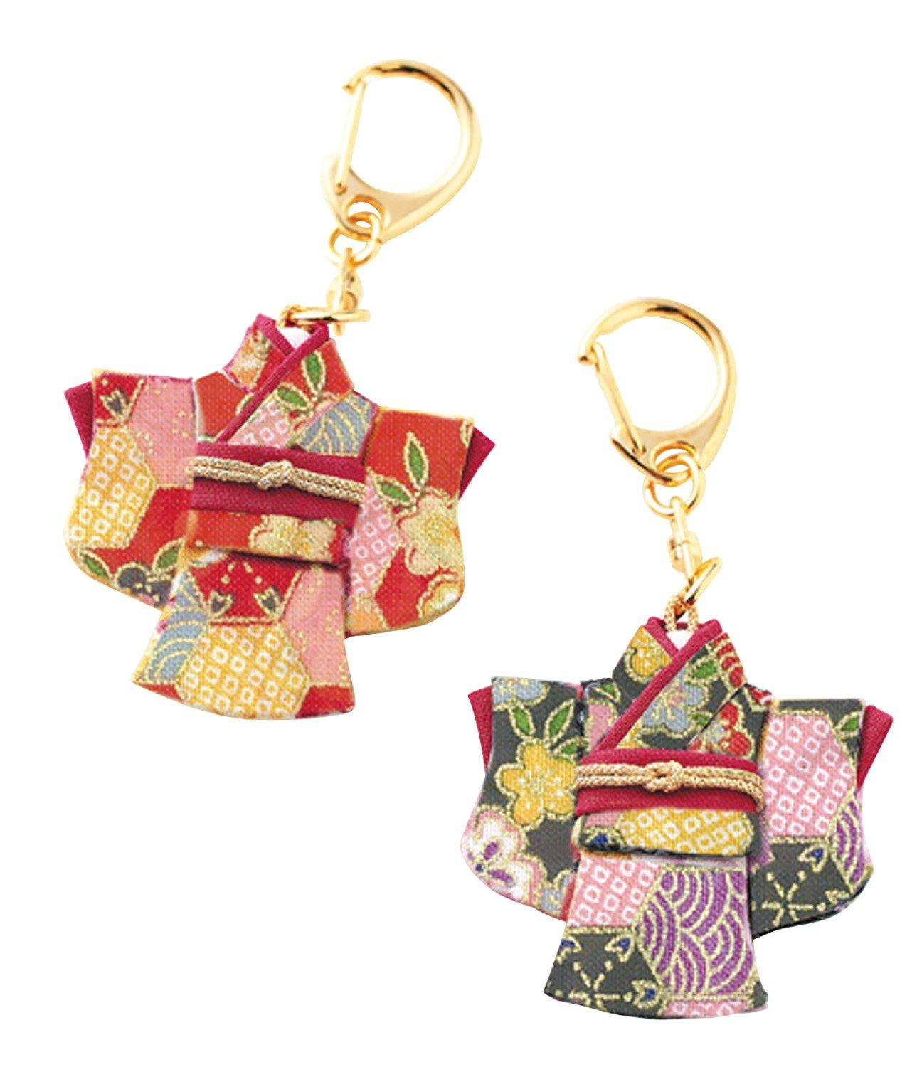 Panami Craft Kit: No-Sew Japanese Mini Kimono Keychain LH-95 Crafts & Handmade Supplies