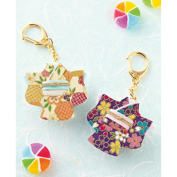 Takagi Seni Panami No-Sew Craft Kit: Japanese-Style Mini Kimono Keychain LH-96 Crafts & Handmade Supplies