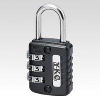 YKC Security Goods Free Dial Lock 26mm 3-Stage Black #120