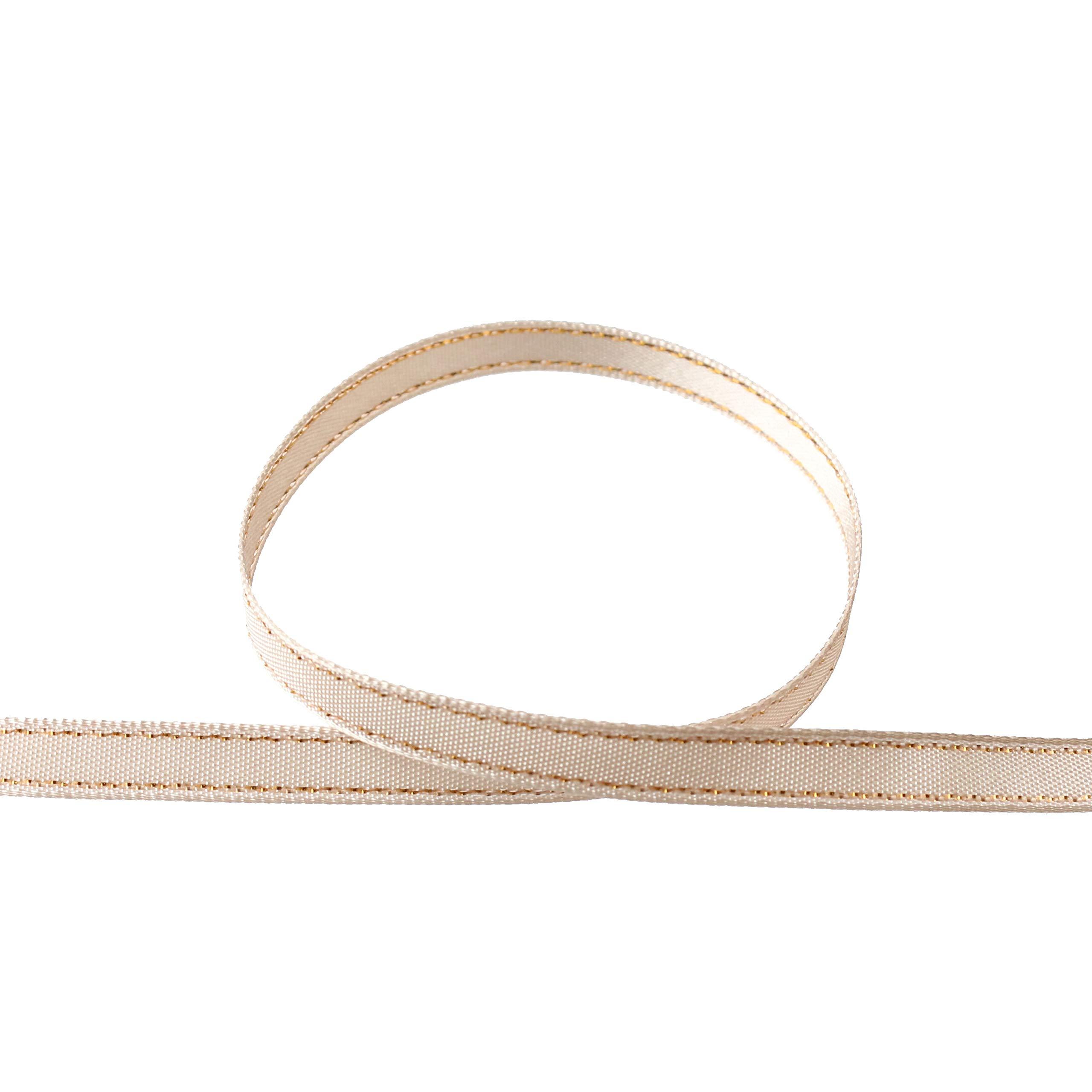 Blanc de Core Ribbon Side Metallic Satin No.2900-40 6mm × 15m