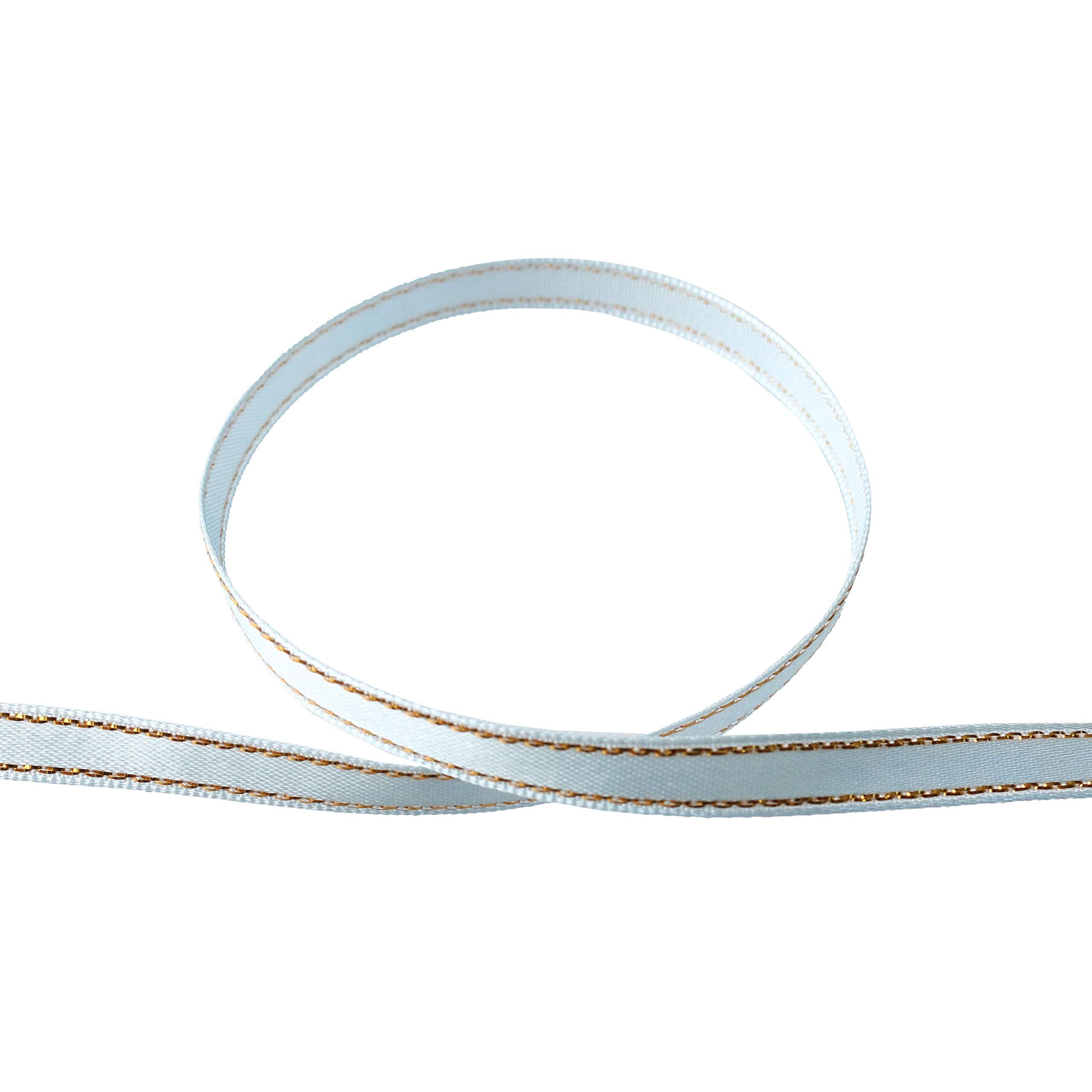 Blanc de Core Ribbon Side Metallic Satin No.2900-62 6mm × 15m