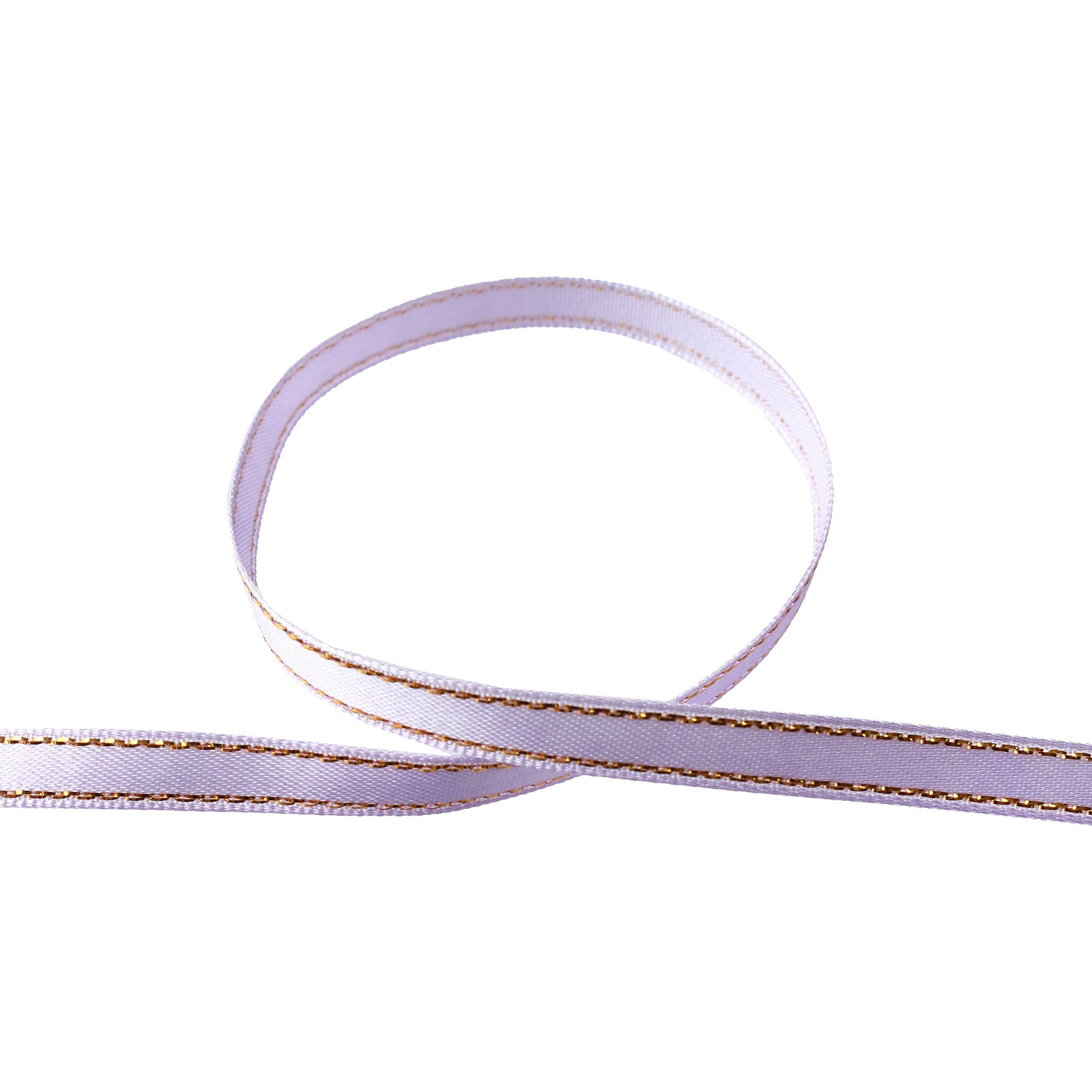 Blanc de Core Ribbon Side Metallic Satin No.2900-64 6mm × 15m