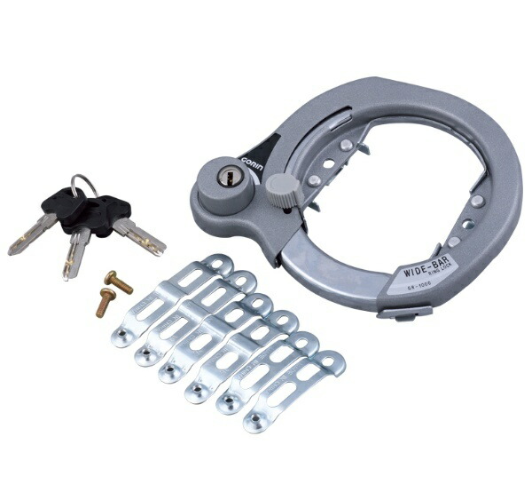 GORIN Large Ring Lock with Dimple Key System, Silver GR1000-SL